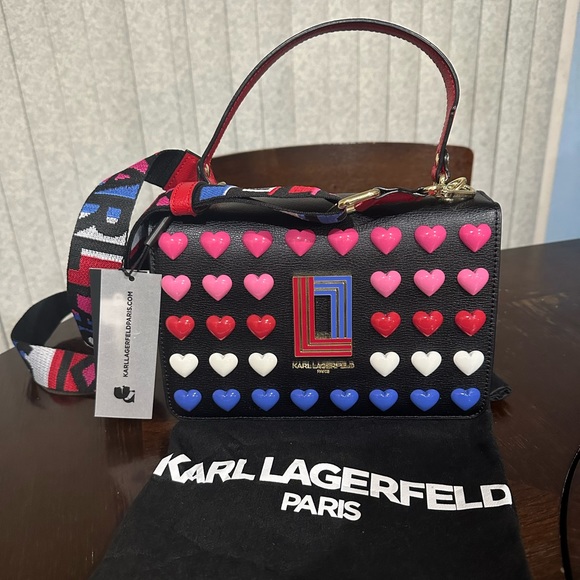 Karl Lagerfield-Simone Flap Crossbody - Picture 2 of 13